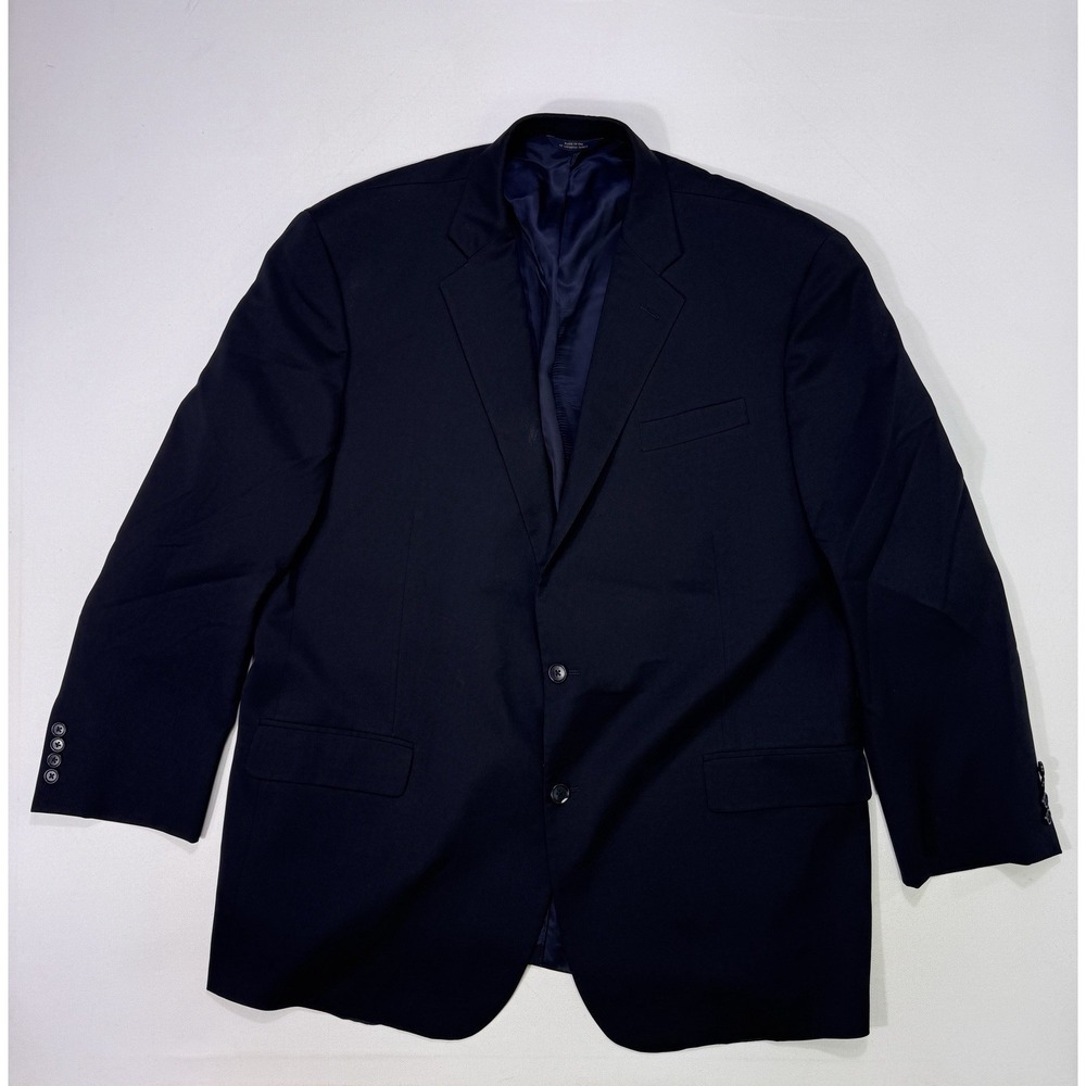 Brooks Brothers Madison Blazer 50L Estrato Wool Black Suit Jacket 1818 Luxury